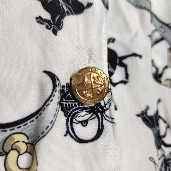 Vintage Patty Woodward Equestrian Horse Print Midi Dress Size Large - Picture 8 of 10